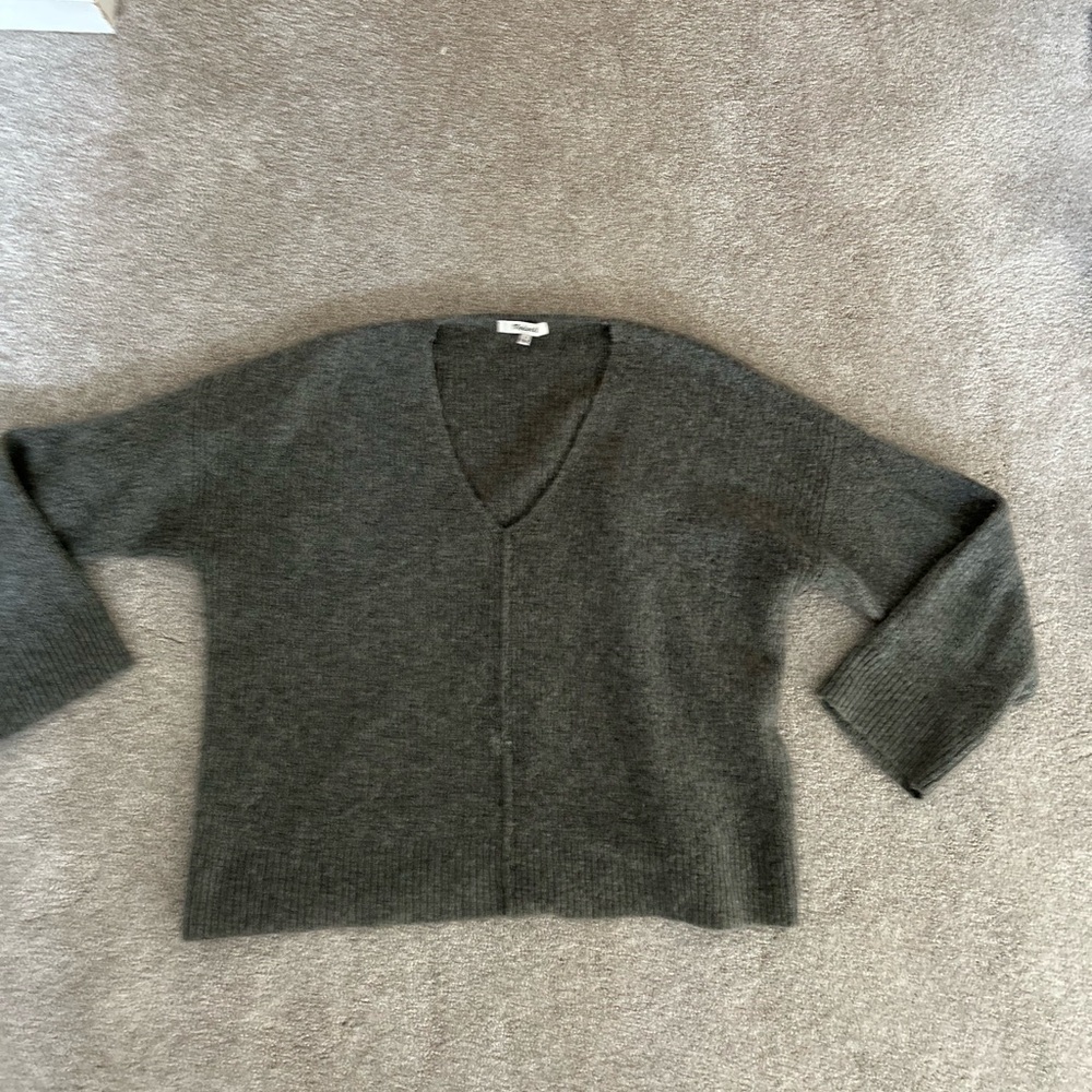 Madewell Wide Cut V Neck Sweater